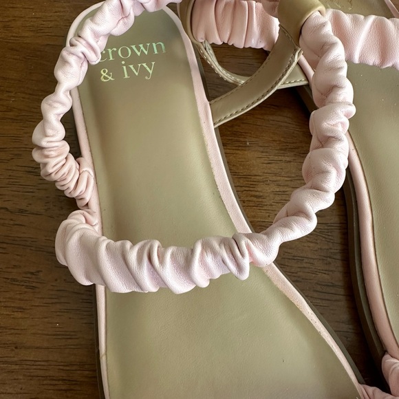 NWT Crown & Ivy Women’s Blush Newport Sandals-Size 8.5 - Picture 5 of 11